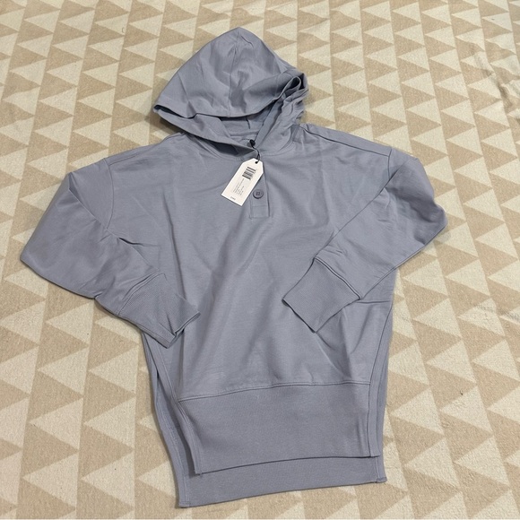 Universal standard polo sweatshirt Aleutian French terry side slits - Picture 1 of 2